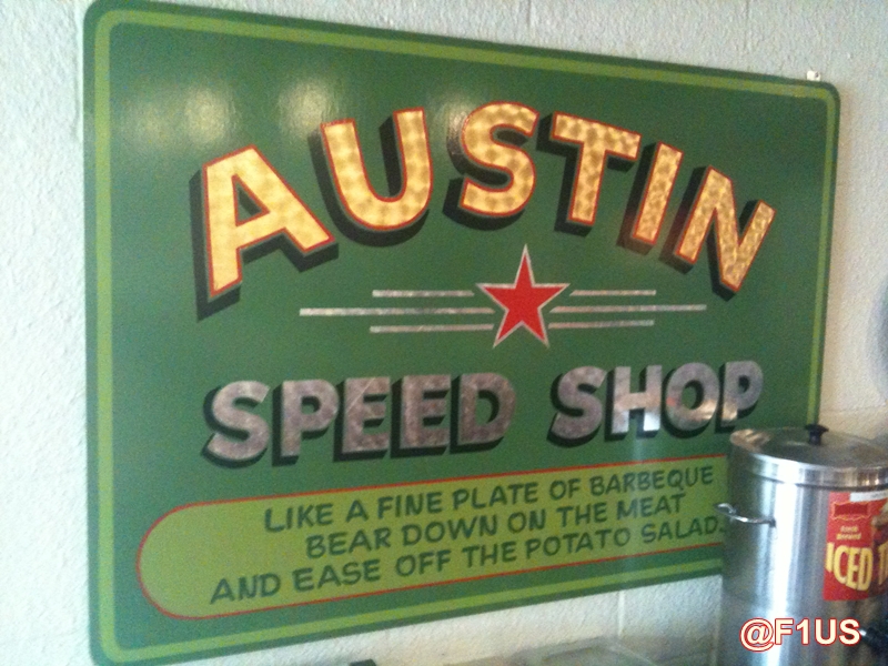 AUSTIN SPEED SHOP Like a fine plate of barbeque bear down on the meat